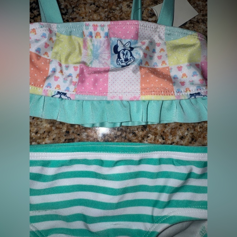 Cat & Jack Multicolor Patchwork Bikini - Picture 3 of 5